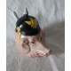 Moutardier Cochon Humanisé En Porcelaine Avec Casque à Pointe Allemand Prussien